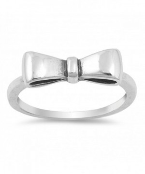 Oxidized Ribbon Fashion Sterling Silver