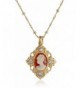 Downton Abbey Gold Tone Crystal Necklace