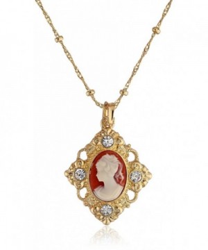 Downton Abbey Gold Tone Crystal Necklace