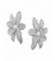 Sterling Silver Plumeria Maile Earrings
