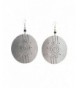 Maisha Trendy Hammered Medallion Earrings