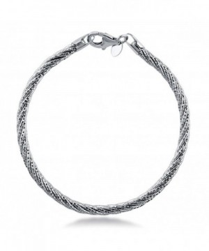 BERRICLE Rhodium Sterling Fashion Bracelet
