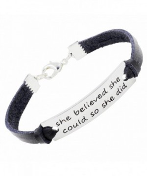 Believed Simple Stamped Inspirational Bracelet