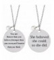 Bassion Stainless Inspirational Necklace Lettering
