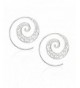 Detailed Swirl Style Statement Earrings