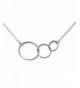 Sterling Silver Interlocking Circles Necklace