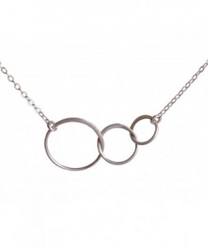 Sterling Silver Interlocking Circles Necklace