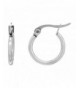 Stainless Steel Hoop Earrings Closure