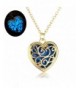 Vintage Luminous Necklace Hollow Pendant