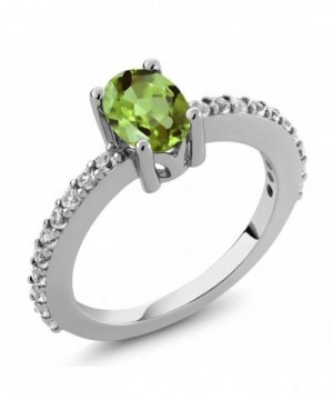 Peridot Created Sapphire Sterling Available