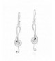 Melody Musical Treble Sterling Earrings