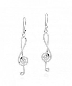 Melody Musical Treble Sterling Earrings