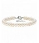 Aobei Cultured Freshwater Bracelet Silver tone