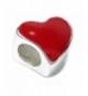 Sterling Silver Enamel Heart European