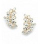 Mariell Plated Earrings Marquis Cut Clusters