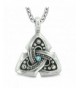 Ancient Triquetra Protection Crystal Necklace