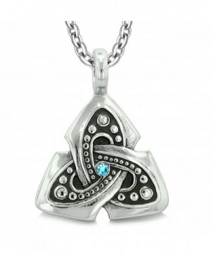 Ancient Triquetra Protection Crystal Necklace