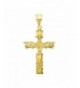 Crowned Crucifix Pendant Microfiber Polishing