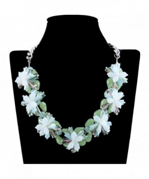 KAYMEN Handmade Crystals Statement Necklace