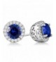 Vibrille Sapphire Sterling Earrings Zirconia
