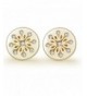 YAN LEI Sterling Snowflake Earrings