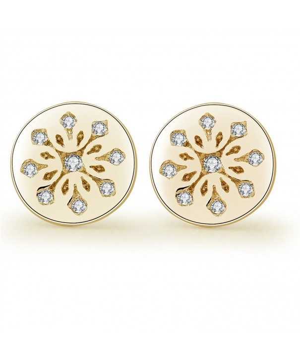 YAN LEI Sterling Snowflake Earrings