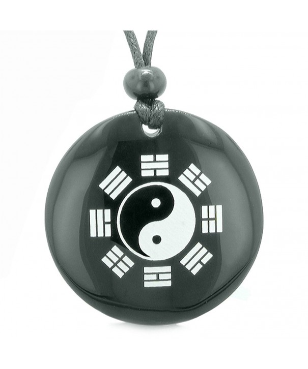 Trigrams Gemstone Spiritual Pendant Necklace