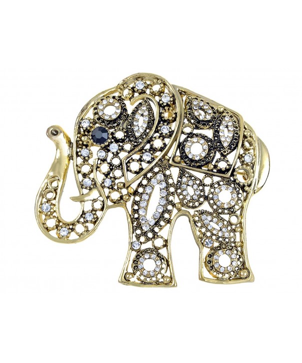 Alilang Antique African Rhinestone Elephant