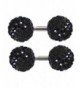 Thenice Earrings Crystal Barbell Screws