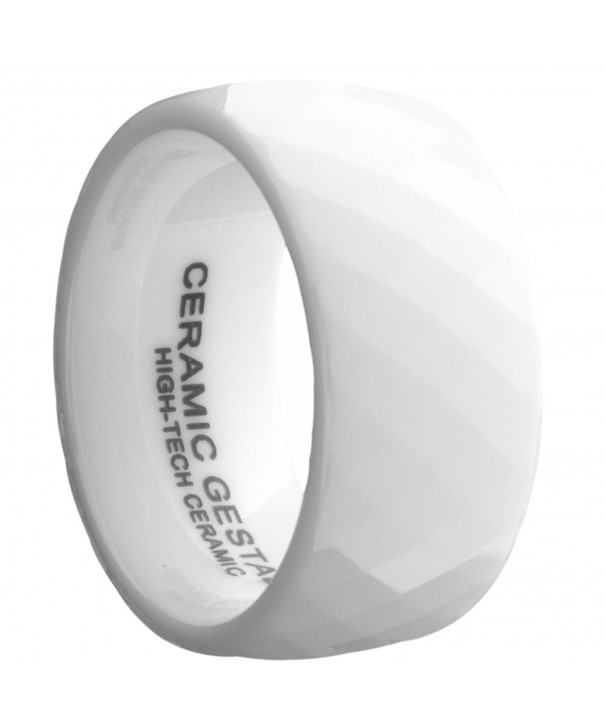 White Ceramic Ring CERAMIC GESTALT