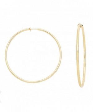 Solid Goldtone Spring Clip Earrings