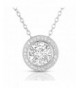 Sterling Silver Zirconia Pendant Necklace