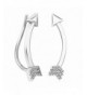 Sterling Silver Diamond Climber Earrings