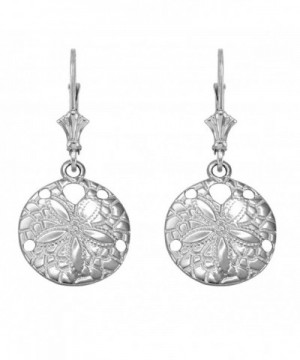 Sterling Silver Sea Leverback Earrings