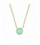 PAVOI Plated Round Bezel Necklace