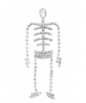 Swinging Skeleton Rhinestone Halloween Crystals