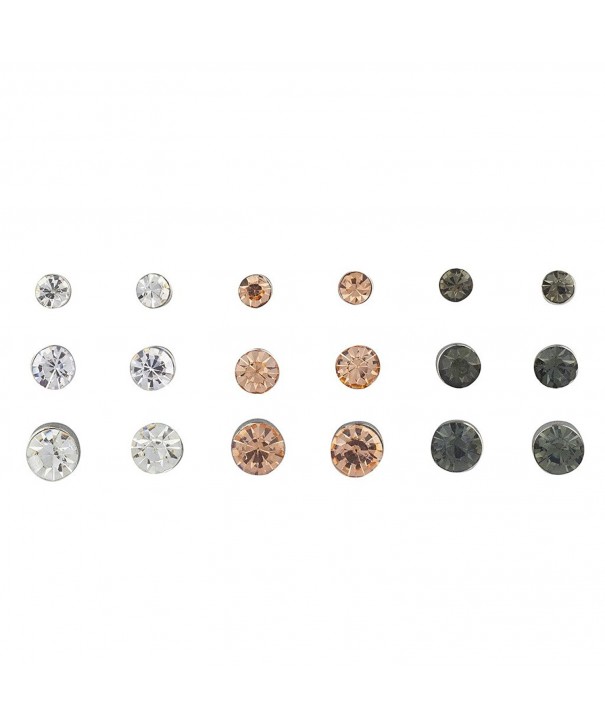 Lux Accessories Rhinestone Multiple Earring