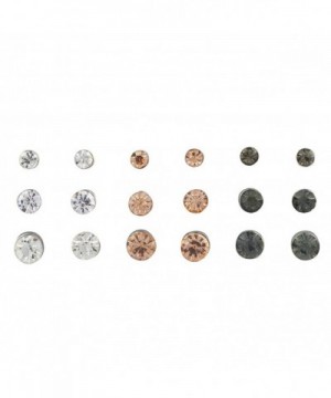 Lux Accessories Rhinestone Multiple Earring