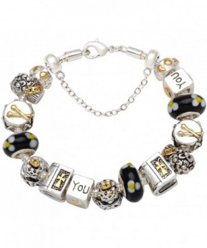 European Charm Complete Silver Tone Bracelets