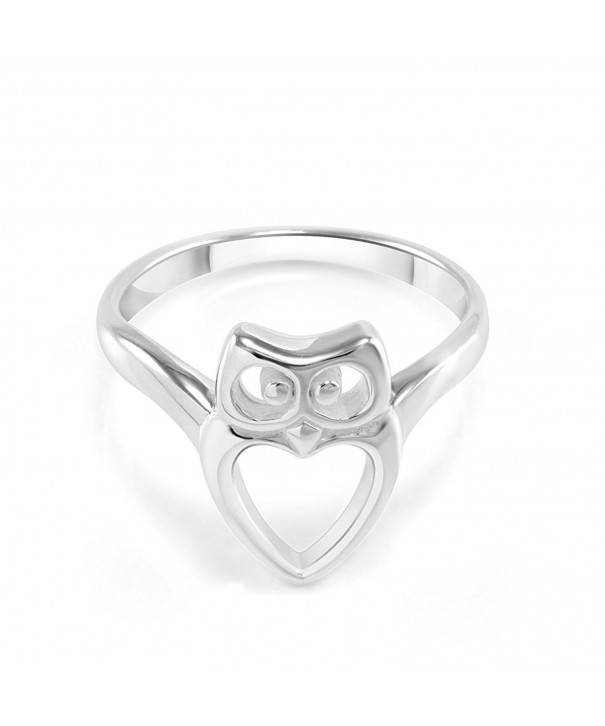 Sterling Silver Heart Shaped Bird