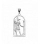 Sterling Silver Egyptian Anubis Pendant