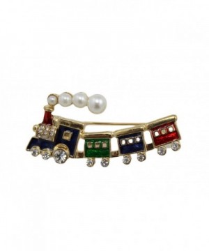 Brooch Rhinestones Imitation Pearls Finish