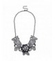 Lux Accessories Filigree Rhinestone Statement