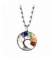 Pendant Necklace Amethyst Rainbow Crystal