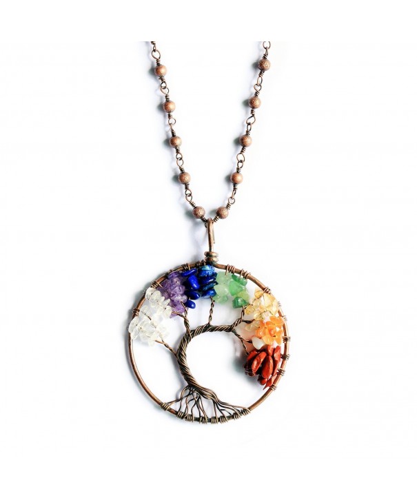 Pendant Necklace Amethyst Rainbow Crystal