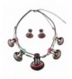 Hamer Multi color Statement Necklace Earrings