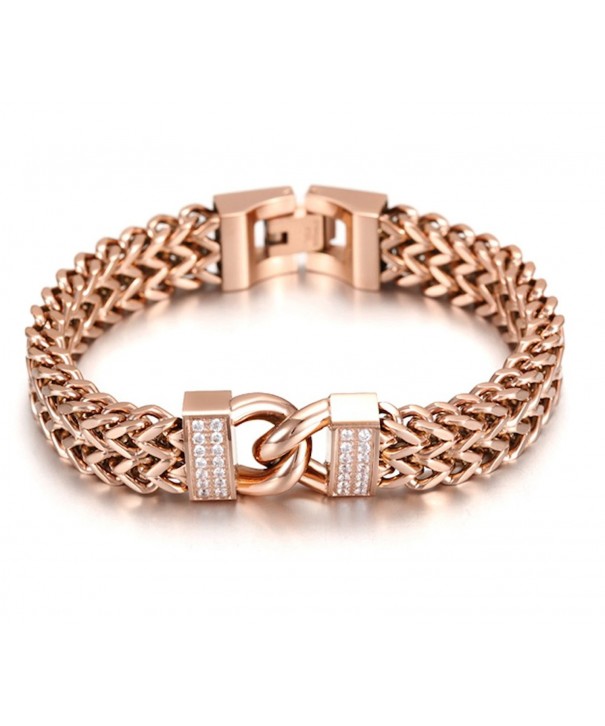 Plated Double Maille Bracelet Infinity