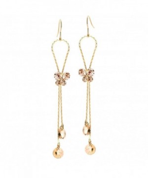 Neoglory Plated Rhinestone Yellow Earring