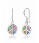 Sterling Silver Multi Colored Mother Earrings