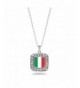 Italian Classic Silver Crystal Necklace